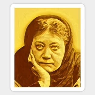 Helena Blavatsky Golden Portrait | Helena Blavatsky Artwork 8 Sticker